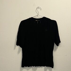 Maje Black Knit Top